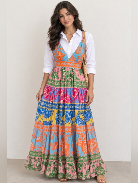 FARM Rio Dresses & Skirts - FARM Rio Lace Garden Mix Dress